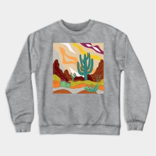 Arizona desert, desert climate, cactus lovers gift Crewneck Sweatshirt